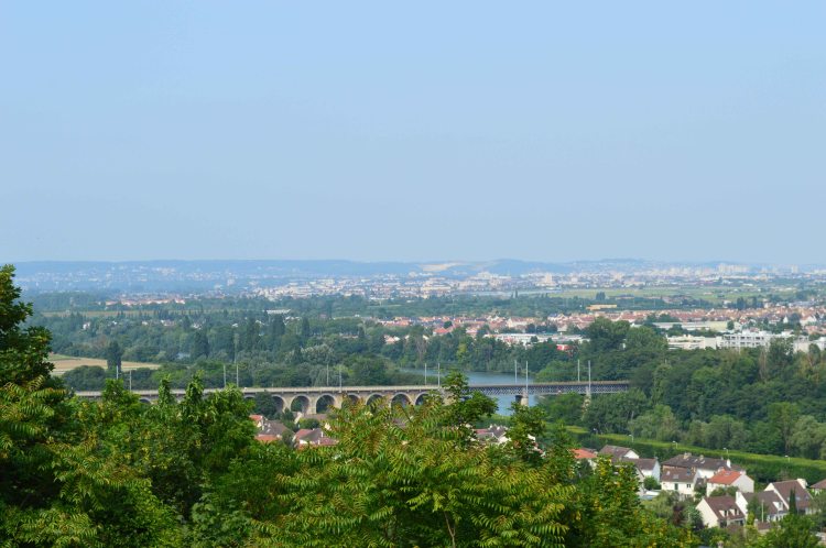 Vue du parc de saint-ger