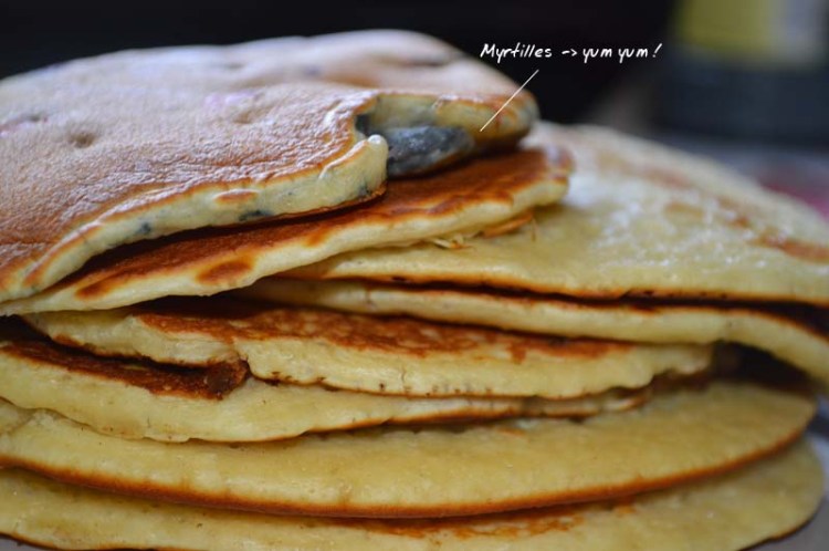 pancakes n myrtilles