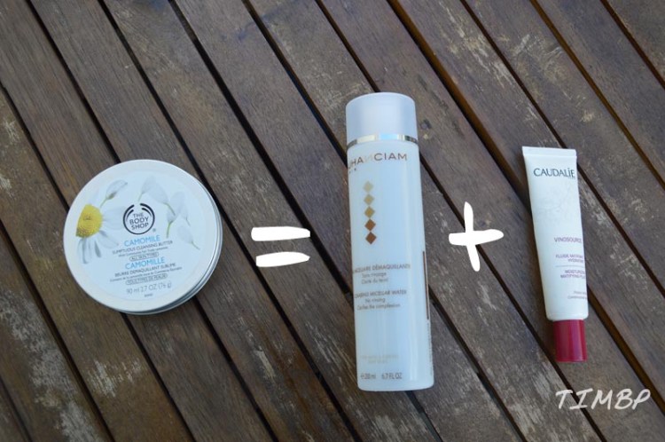 Beurre démaquillant Camomille = Eau micellaire + Crème hydratante